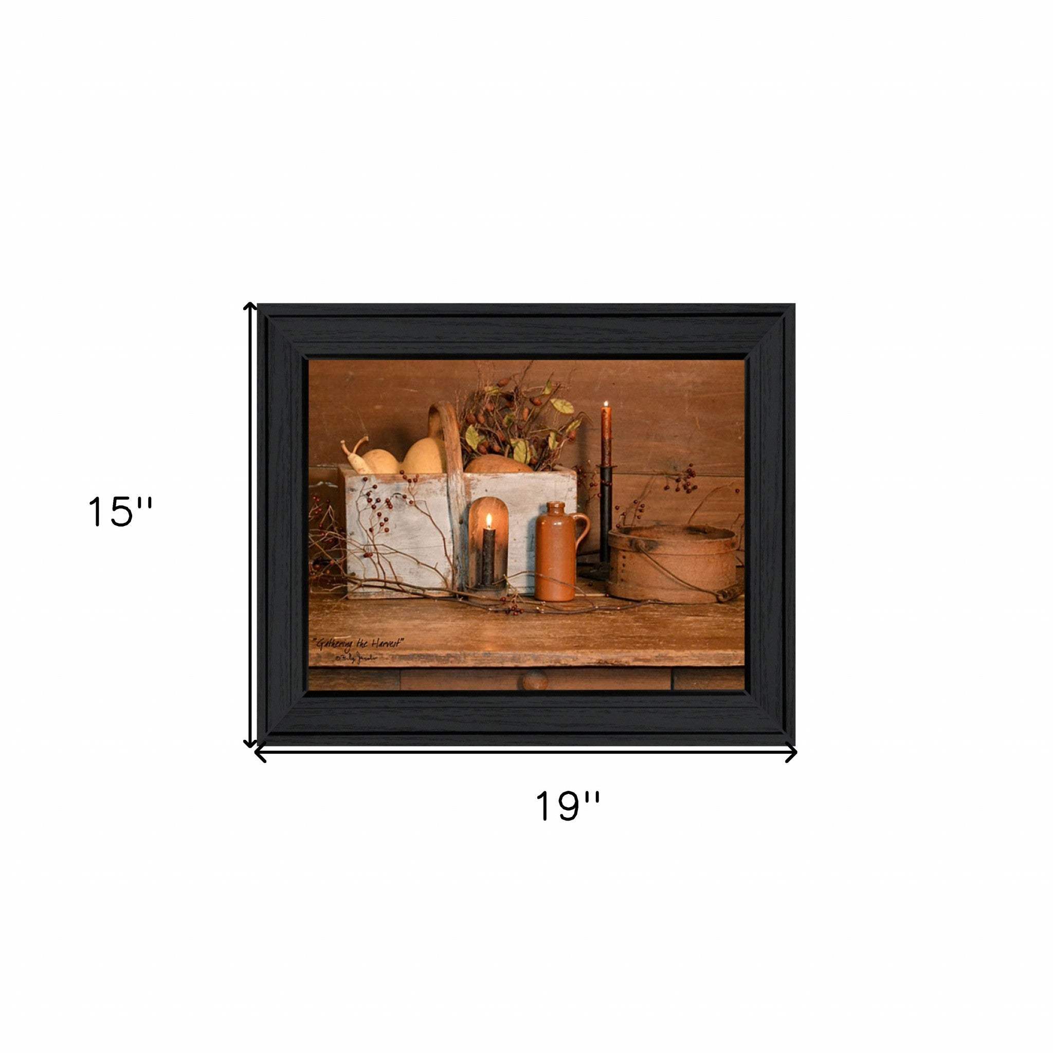 Gathering the Harvest 4 Black Framed Print Kitchen Wall Art - Homeroots - Flyclothing LLC