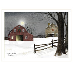 Light in the Stable 3 White Framed Print Wall Art - Homeroots