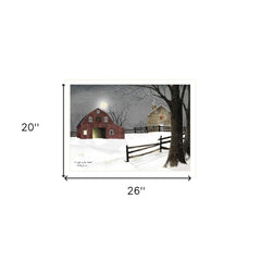 Light in the Stable 3 White Framed Print Wall Art - Homeroots