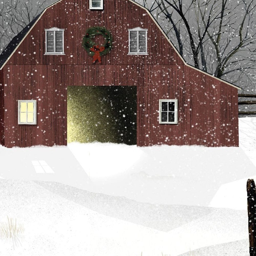 Light in the Stable 3 White Framed Print Wall Art - Homeroots