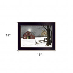Light in the Stable 4 Black Framed Print Wall Art - Homeroots