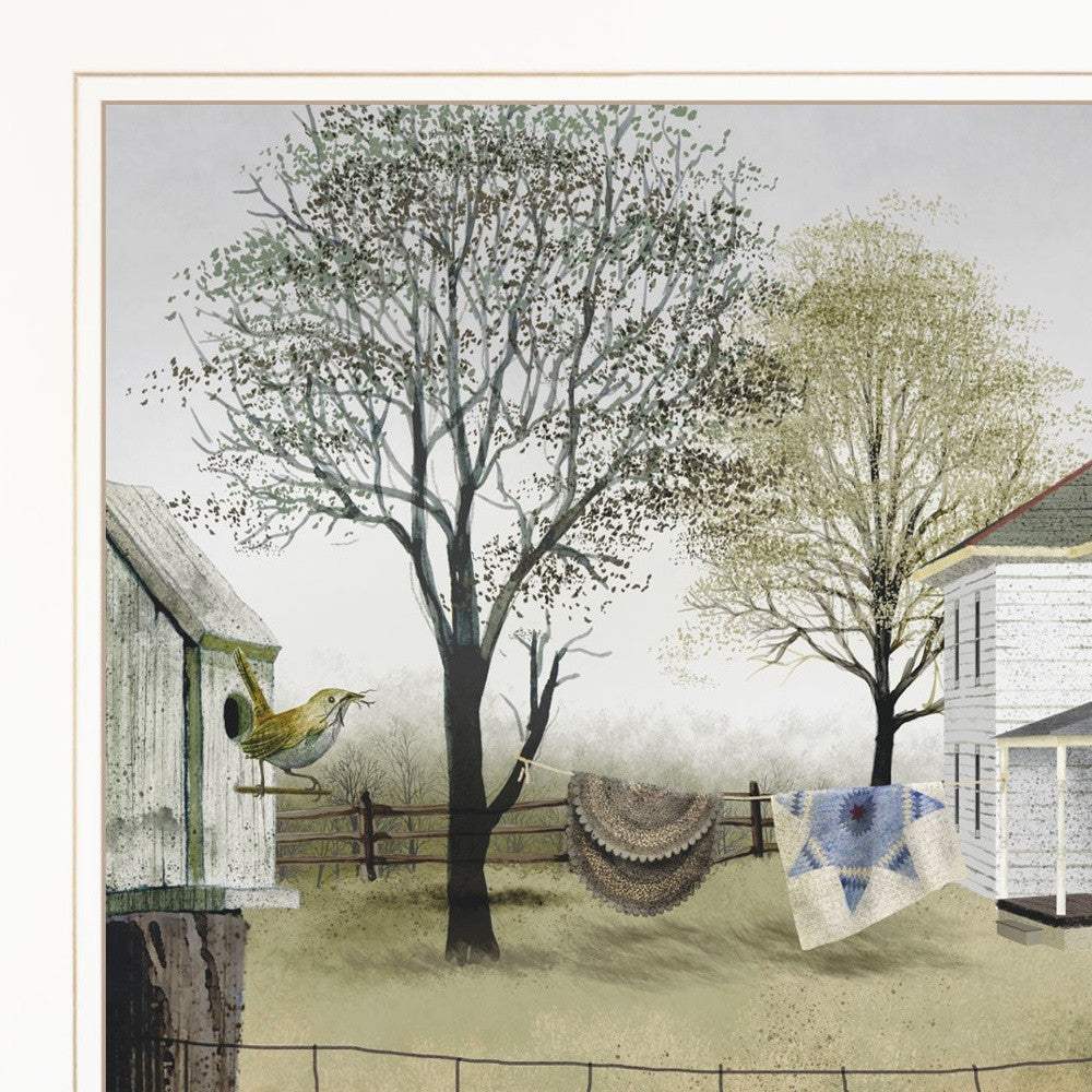 Spring Cleaning 1 White Framed Print Wall Art - Homeroots - Flyclothing LLC
