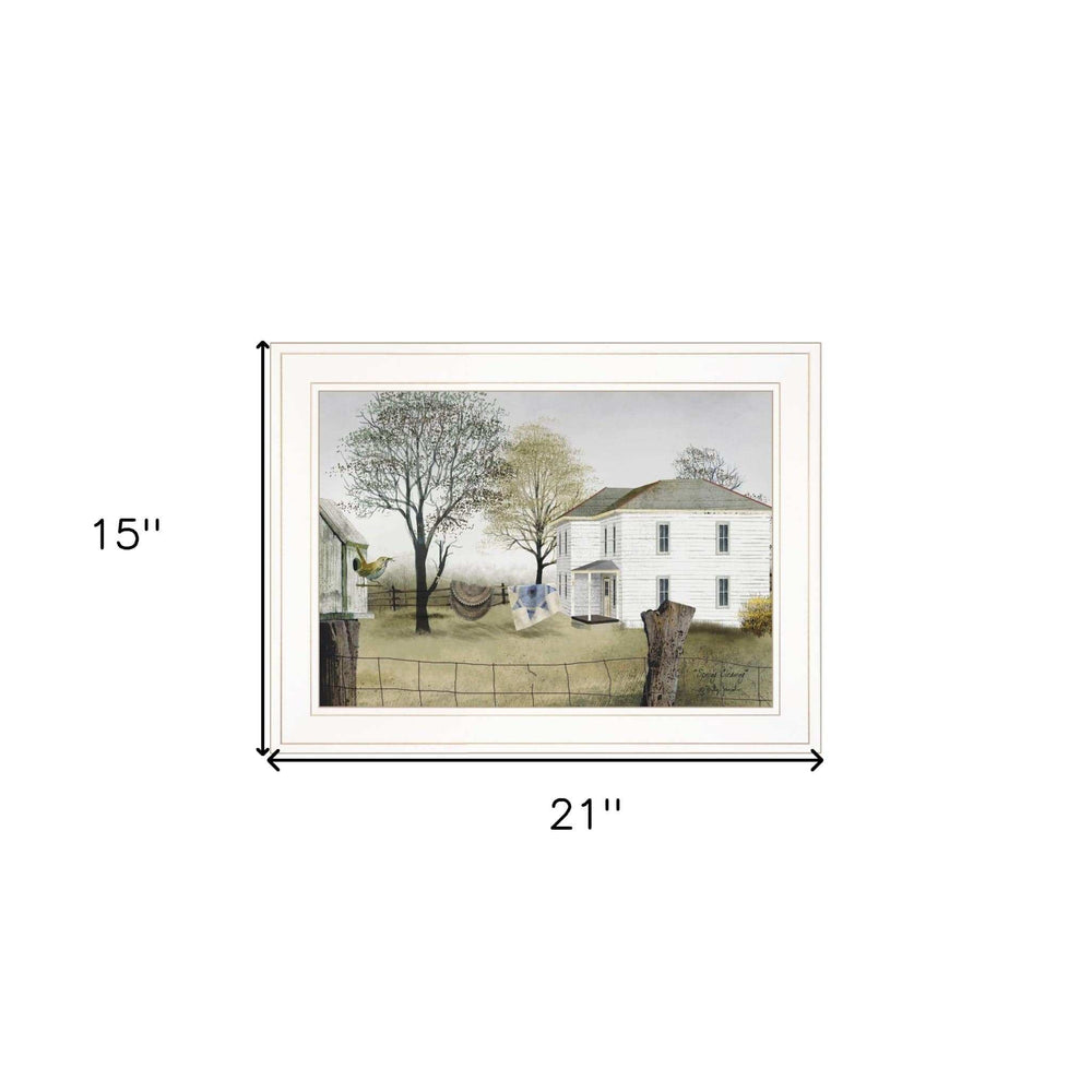 Spring Cleaning 1 White Framed Print Wall Art - Homeroots - Flyclothing LLC