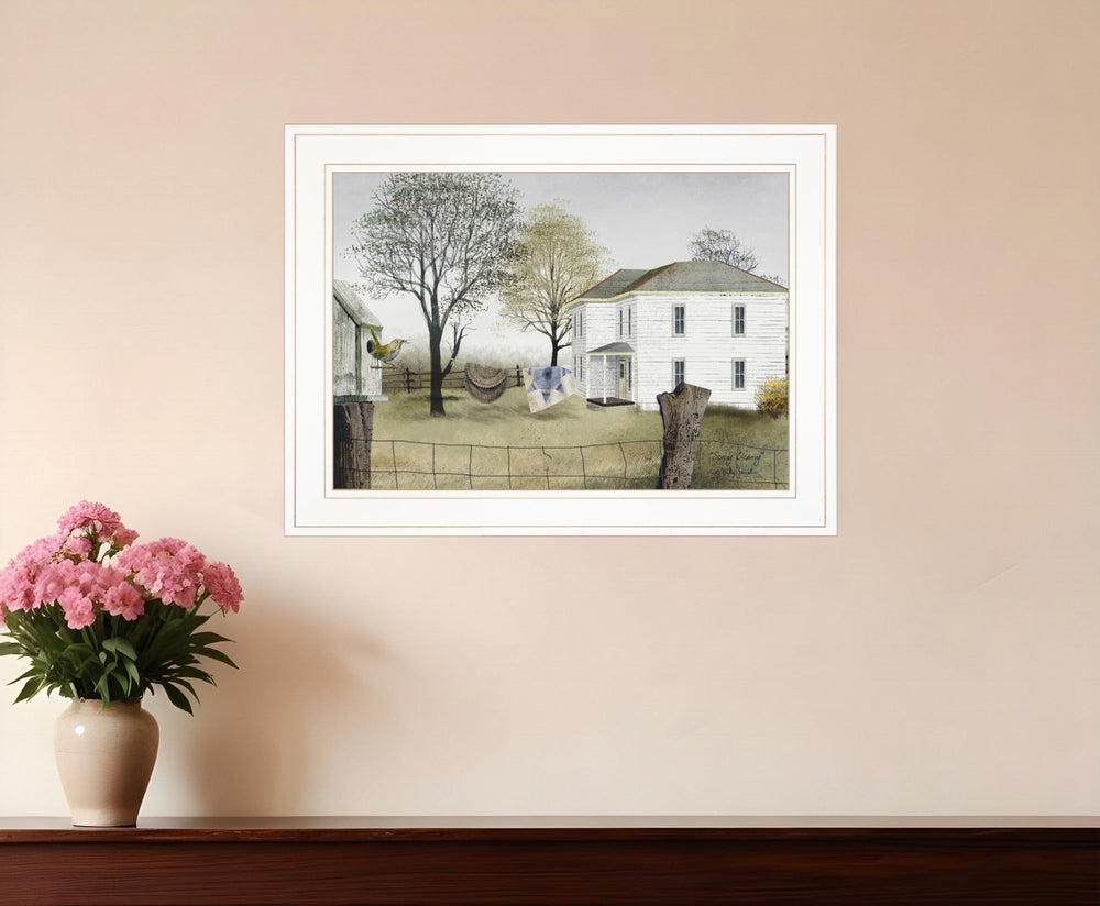 Spring Cleaning 1 White Framed Print Wall Art - Homeroots