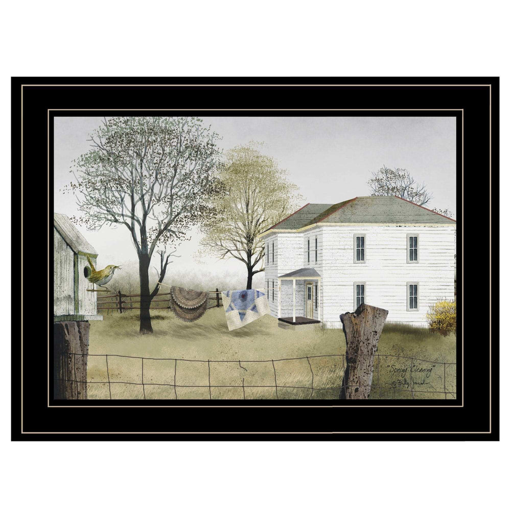 Spring Cleaning 2 Black Framed Print Wall Art - Homeroots - Flyclothing LLC