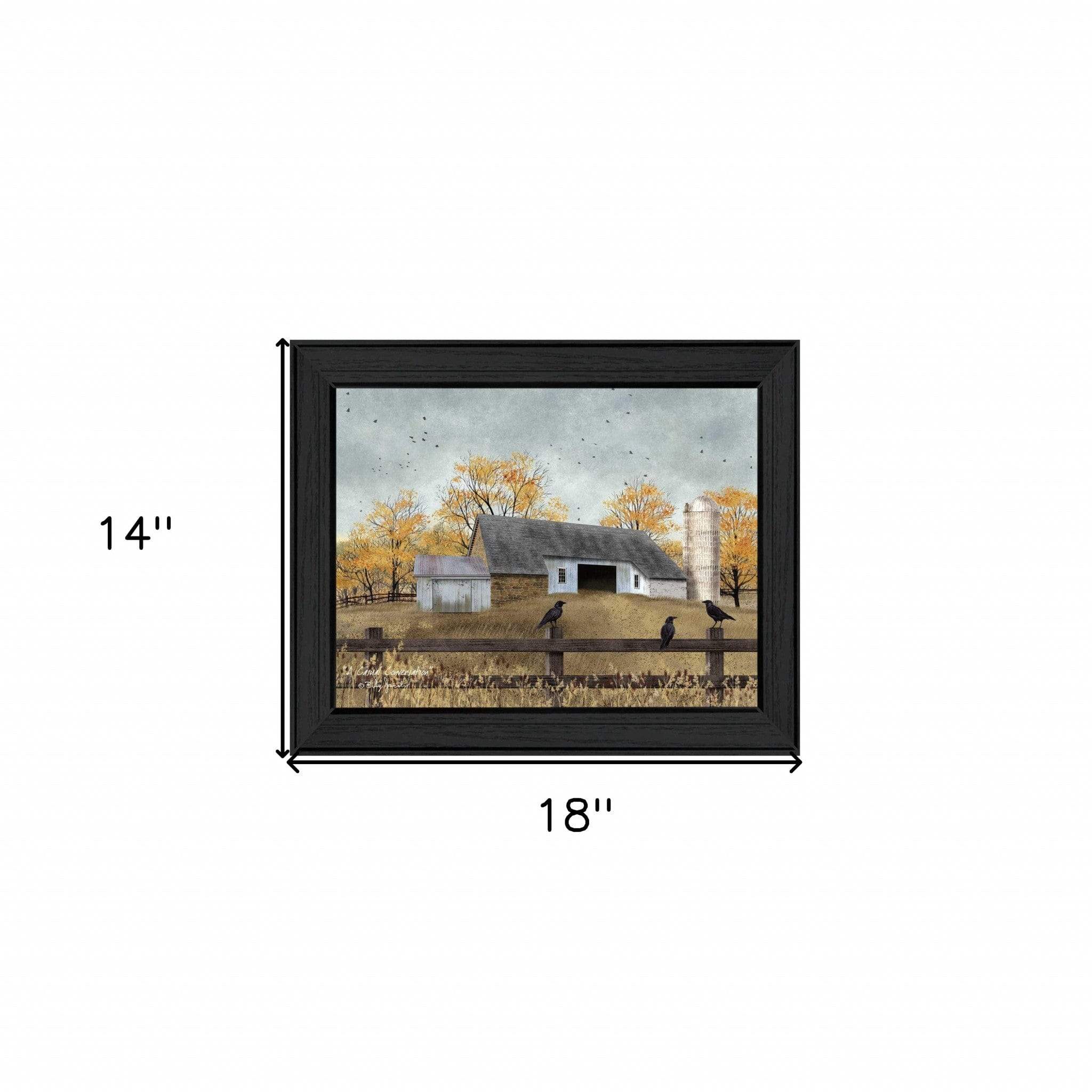 A Casual Conversation 2 Black Framed Print Wall Art - Homeroots - Flyclothing LLC