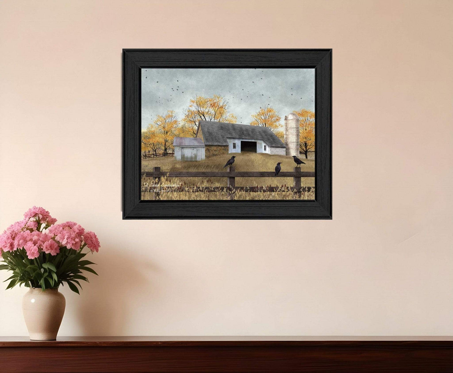 A Casual Conversation 2 Black Framed Print Wall Art - Homeroots - Flyclothing LLC