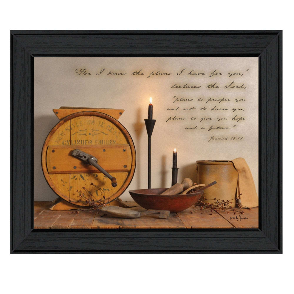 The Plans I have for You 2 Black Framed Print Wall Art - Homeroots - Flyclothing LLC