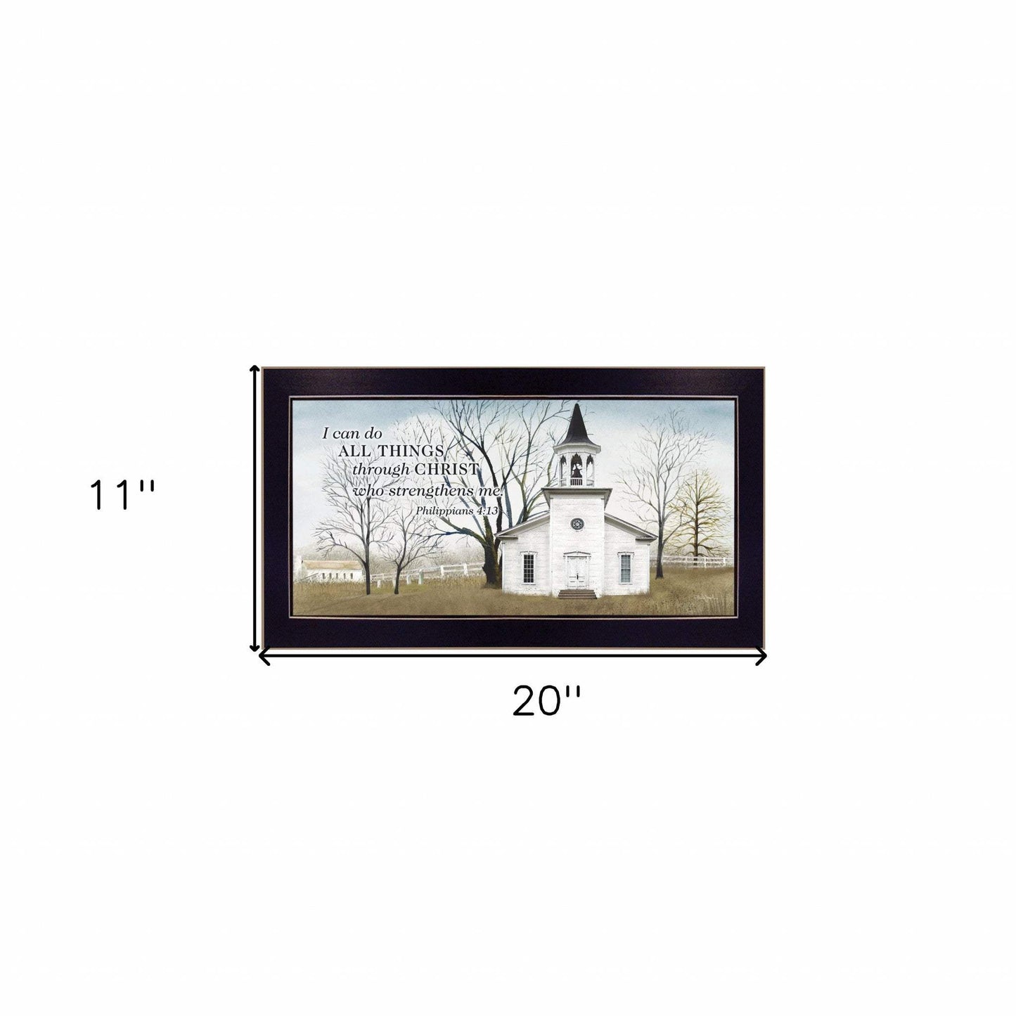 I Can Do All Things 1 Black Framed Print Wall Art - Homeroots - Flyclothing LLC