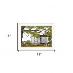 Sweet Summertime House 1 White Framed Print Wall Art