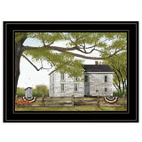 Sweet Summertime House 2 Black Framed Print Wall Art - Homeroots