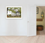 Sweet Summertime House 3 White Framed Print Wall Art - Homeroots