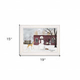 The Friendly Beasts 2 White Framed Print Wall Art - Homeroots - Flyclothing LLC