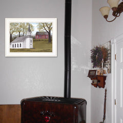 Faith and Freedom 2 White Framed Print Wall Art - Homeroots