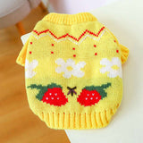 Bowknot Dog Clothes Cat Costume Hollow Knit Dog Sweater - My Store - Flyclothing LLC