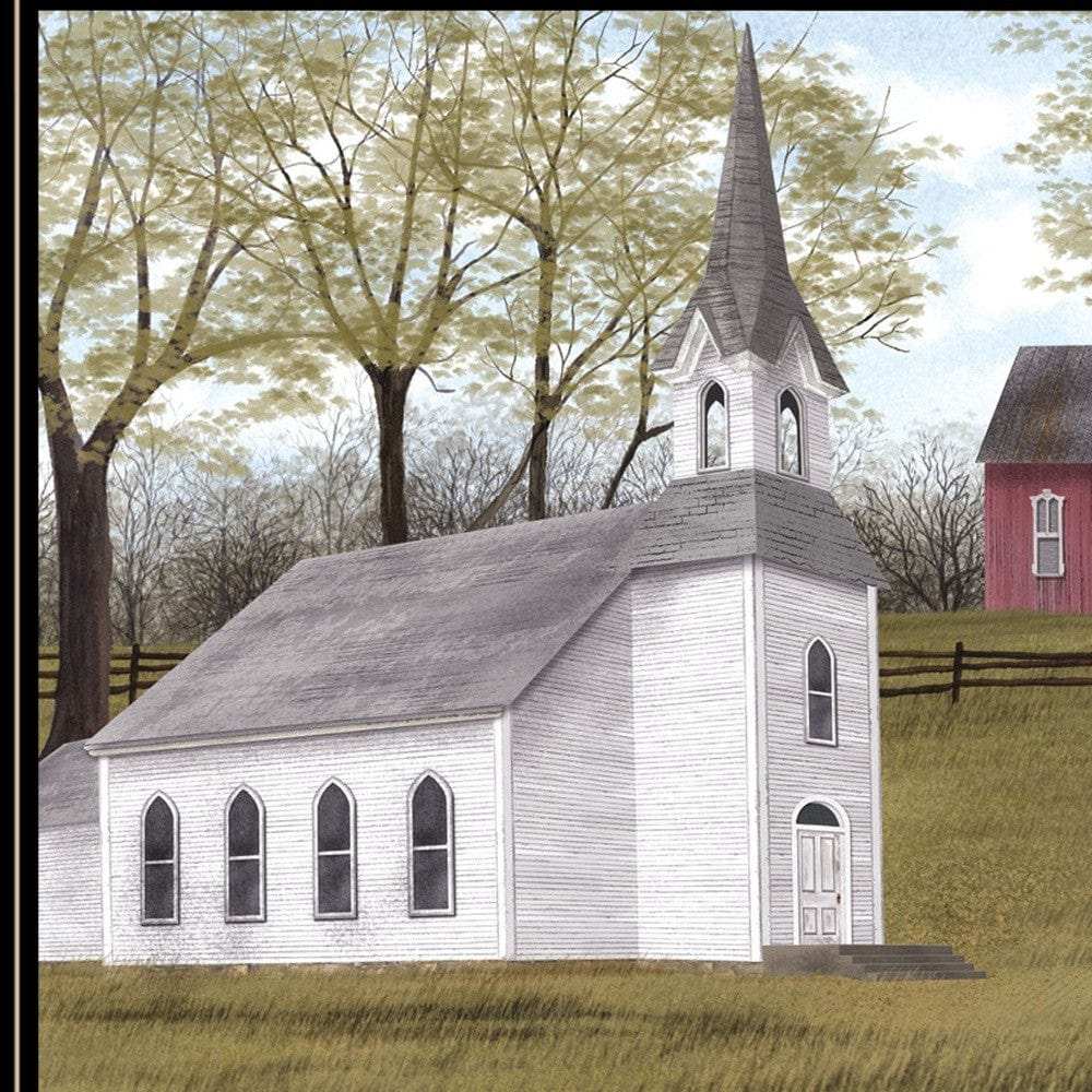 Faith and Freedom 3 Black Framed Print Wall Art - Homeroots - Flyclothing LLC