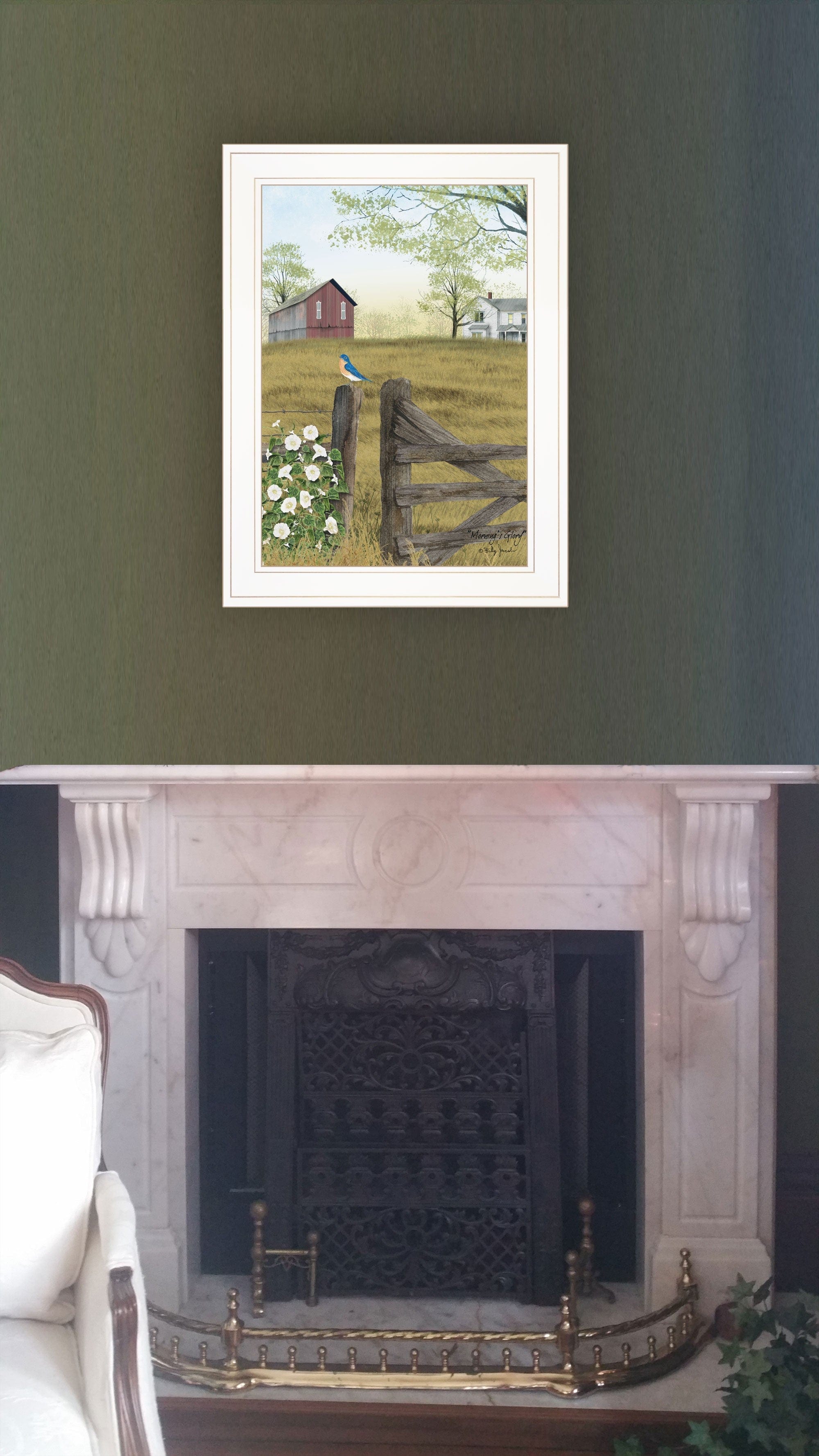 Mornings Glory 1 White Framed Print Wall Art - Homeroots