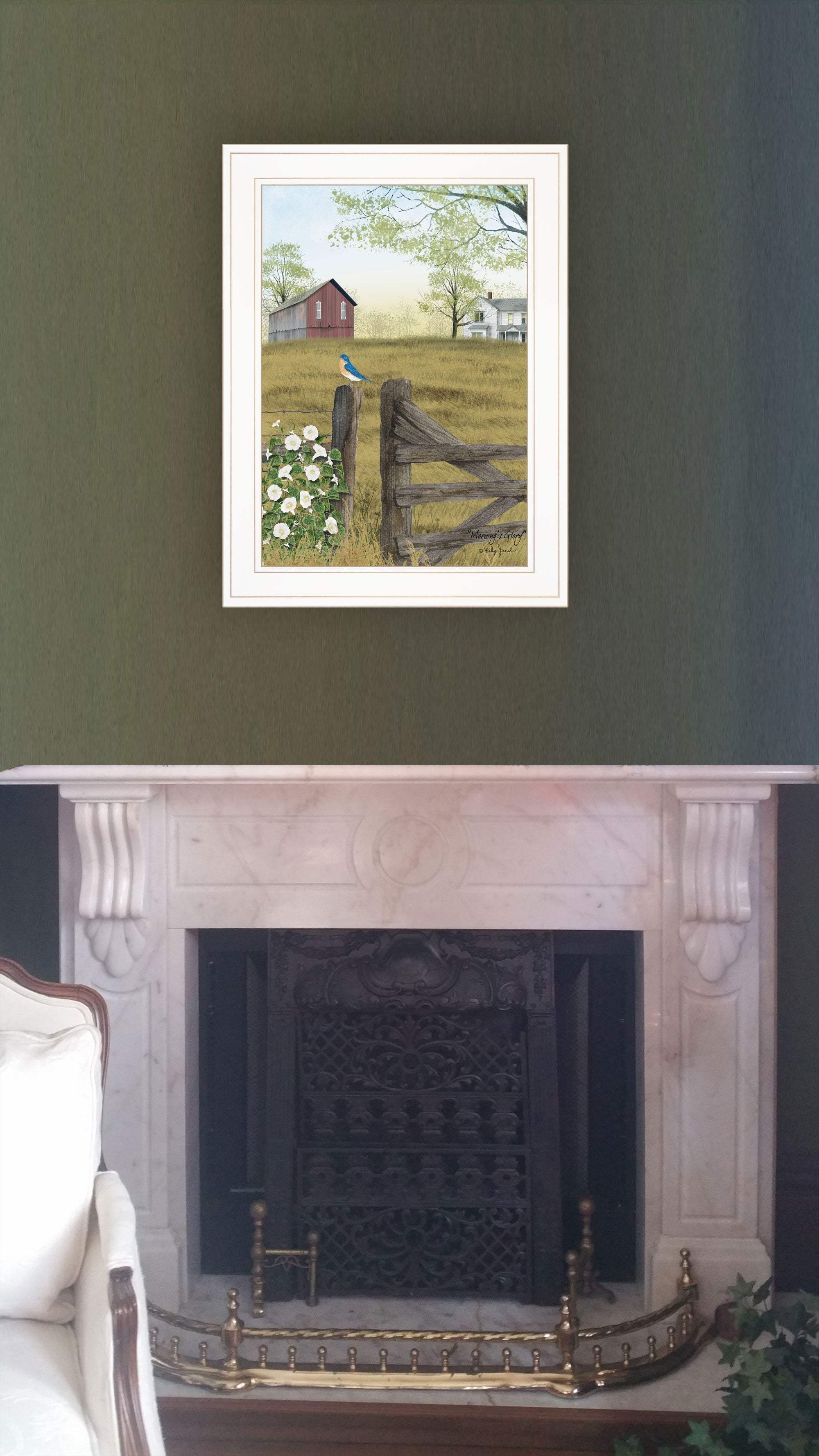 Mornings Glory 1 White Framed Print Wall Art - Homeroots - Flyclothing LLC
