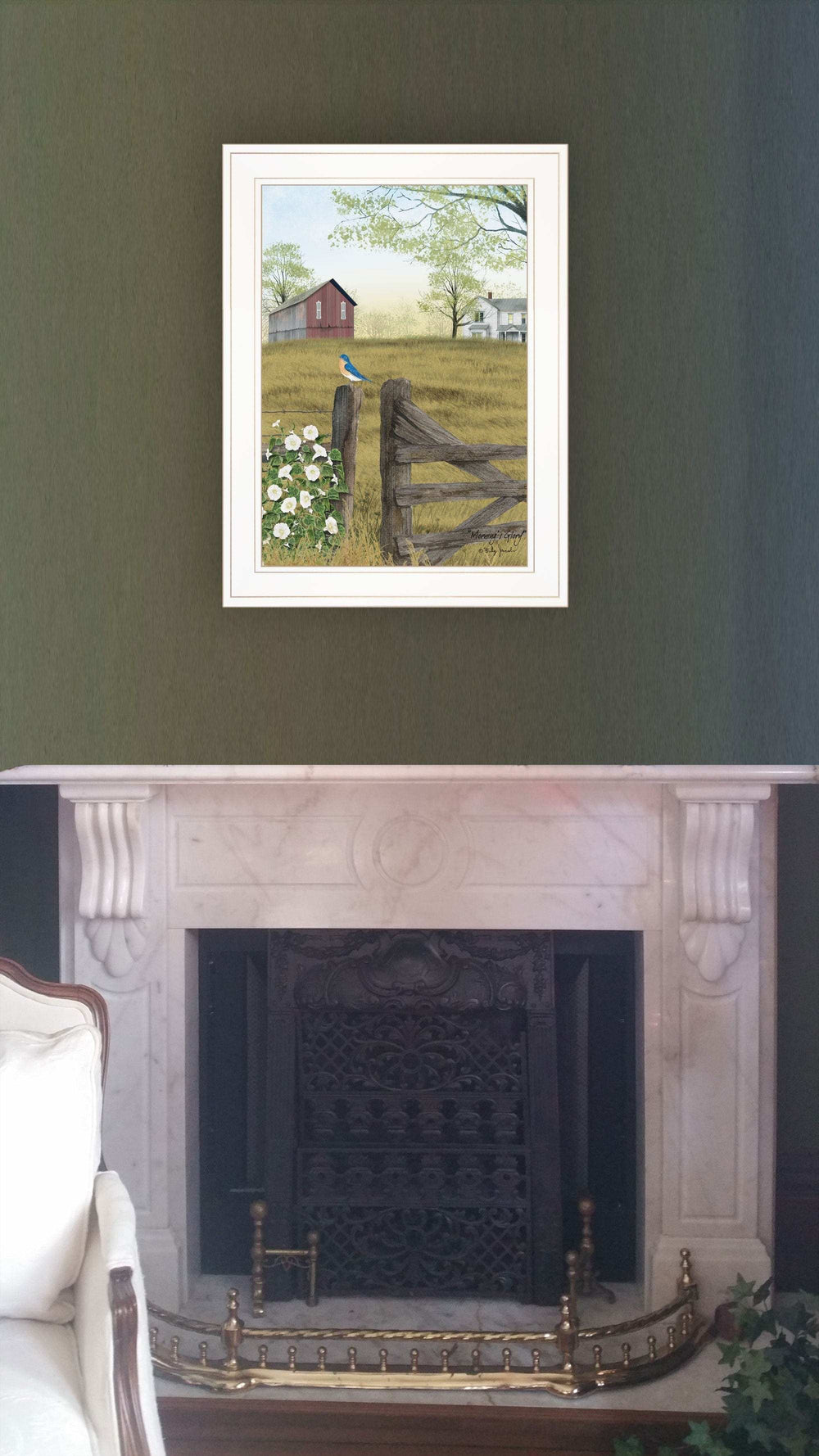 Mornings Glory 1 White Framed Print Wall Art - Homeroots - Flyclothing LLC