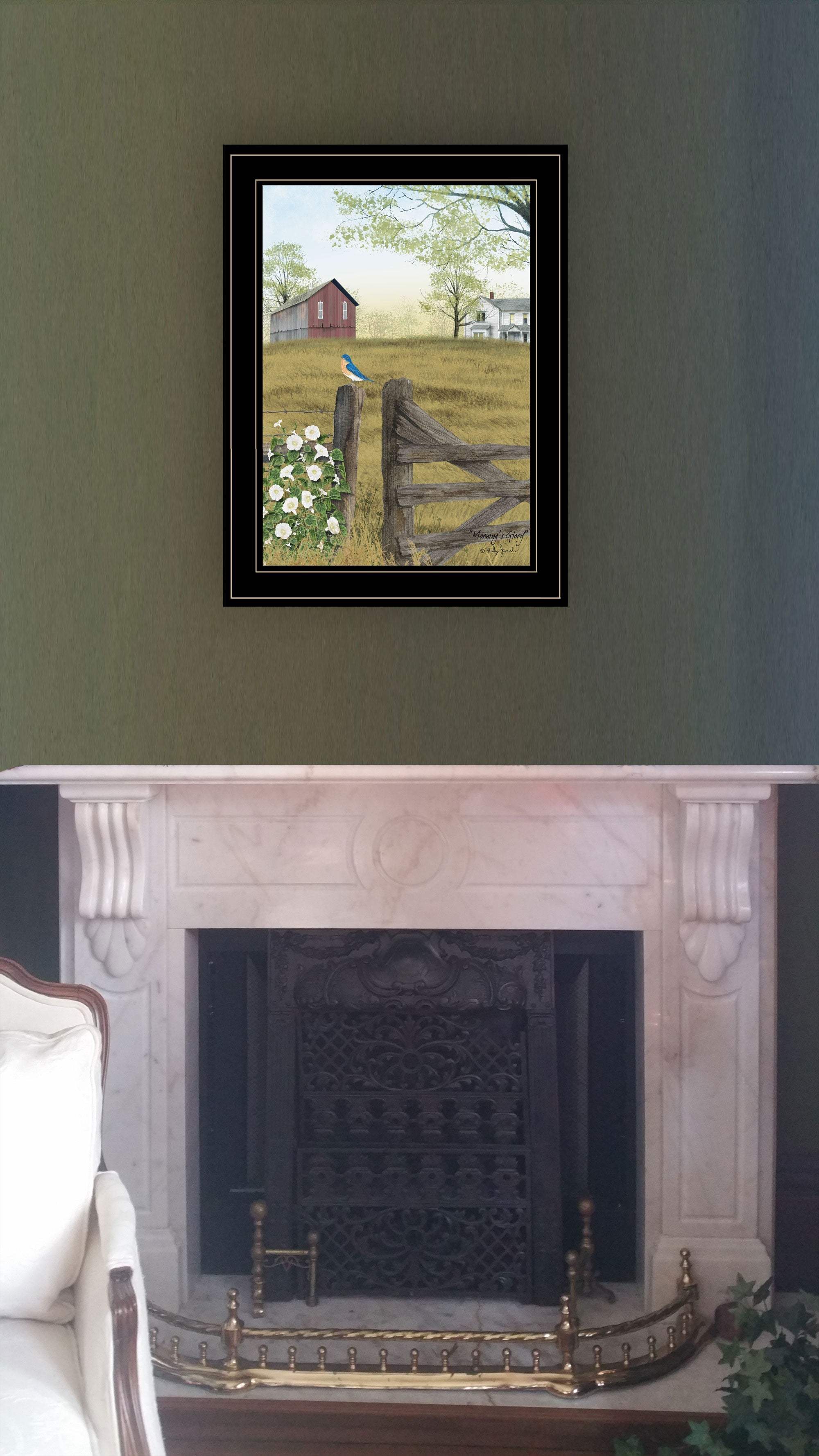 Mornings Glory 2 Black Framed Print Wall Art - Homeroots - Flyclothing LLC