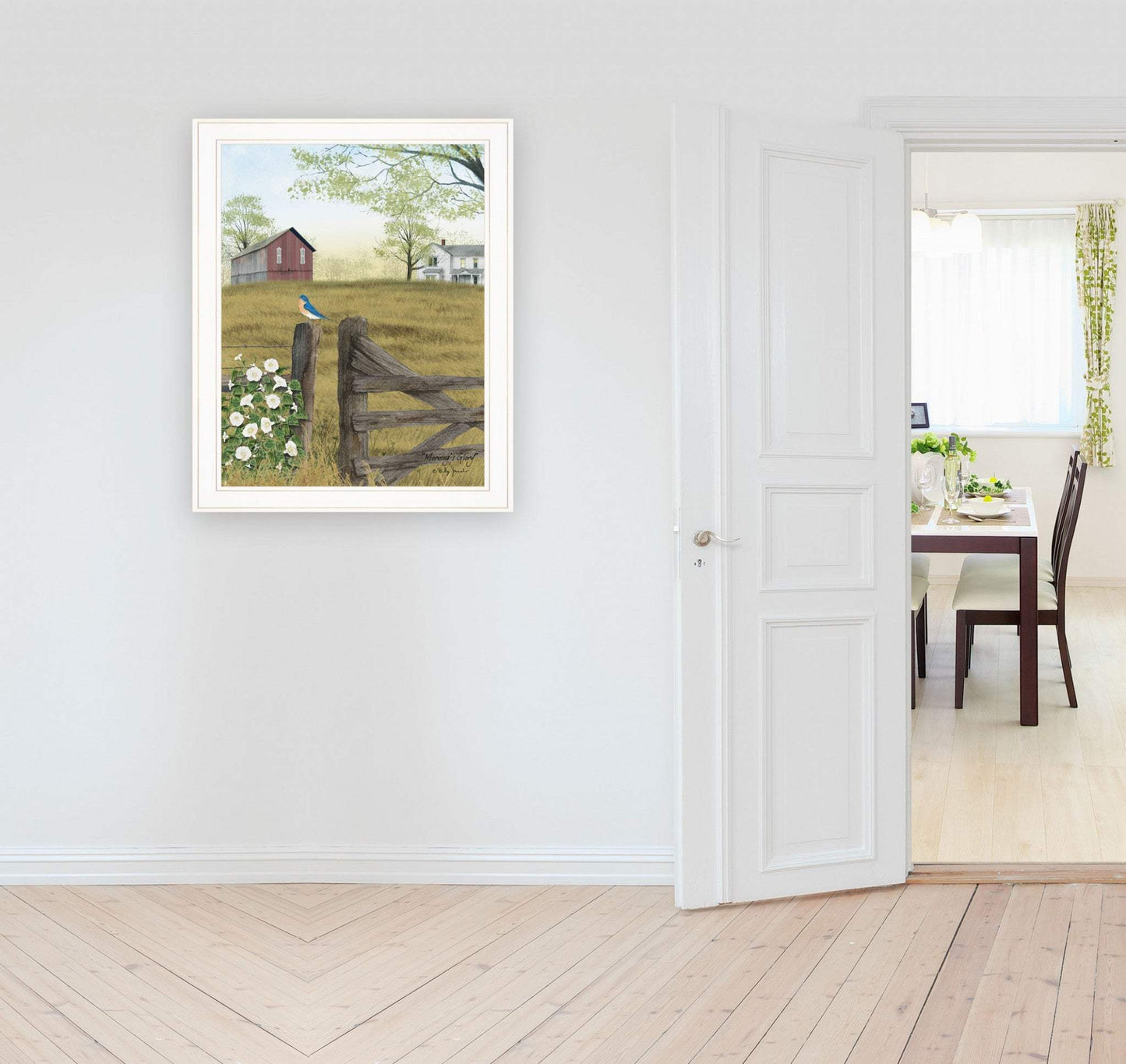 Mornings Glory 3 White Framed Print Wall Art - Homeroots - Flyclothing LLC