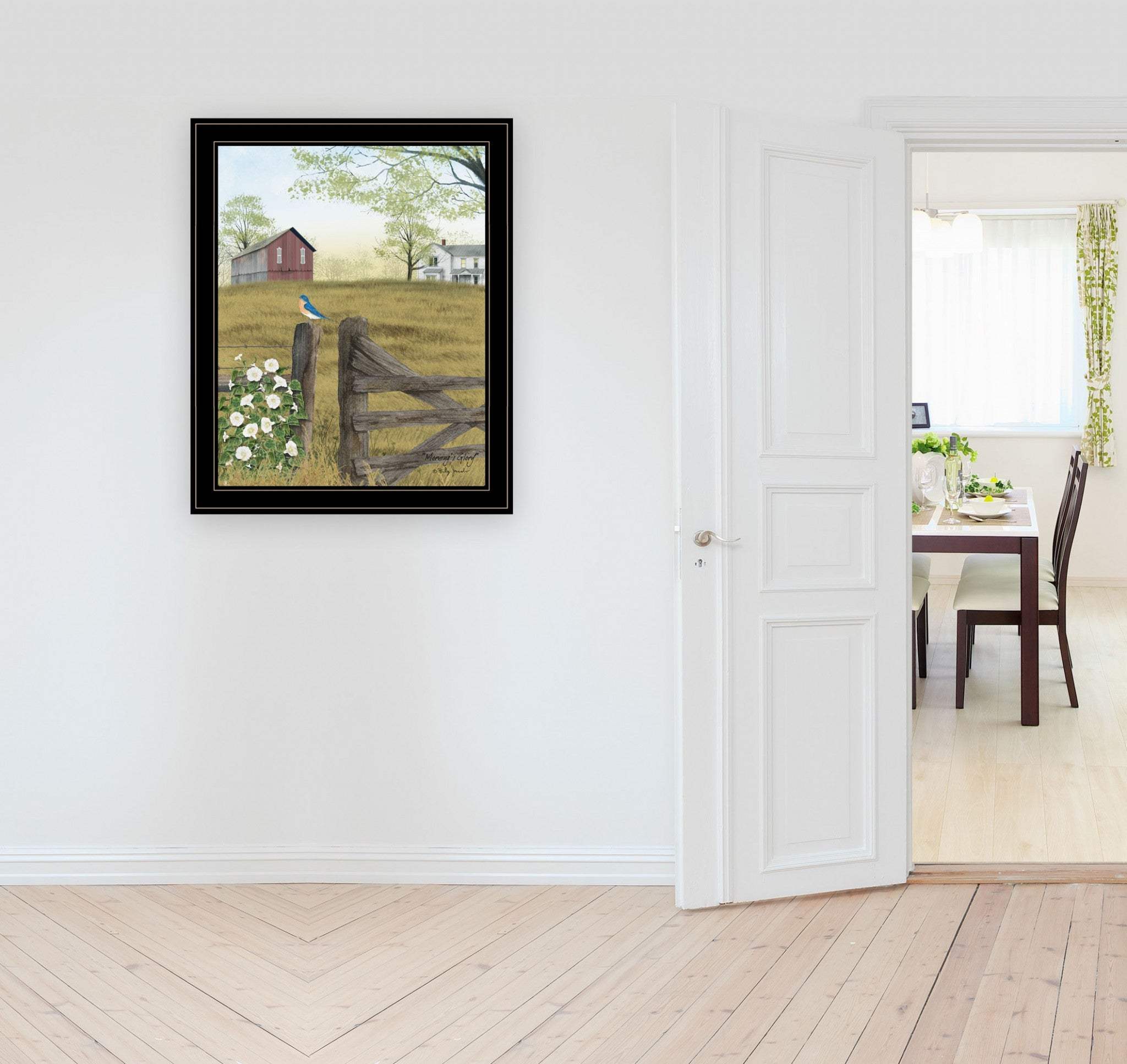 Mornings Glory 4 Black Framed Print Wall Art - Homeroots - Flyclothing LLC