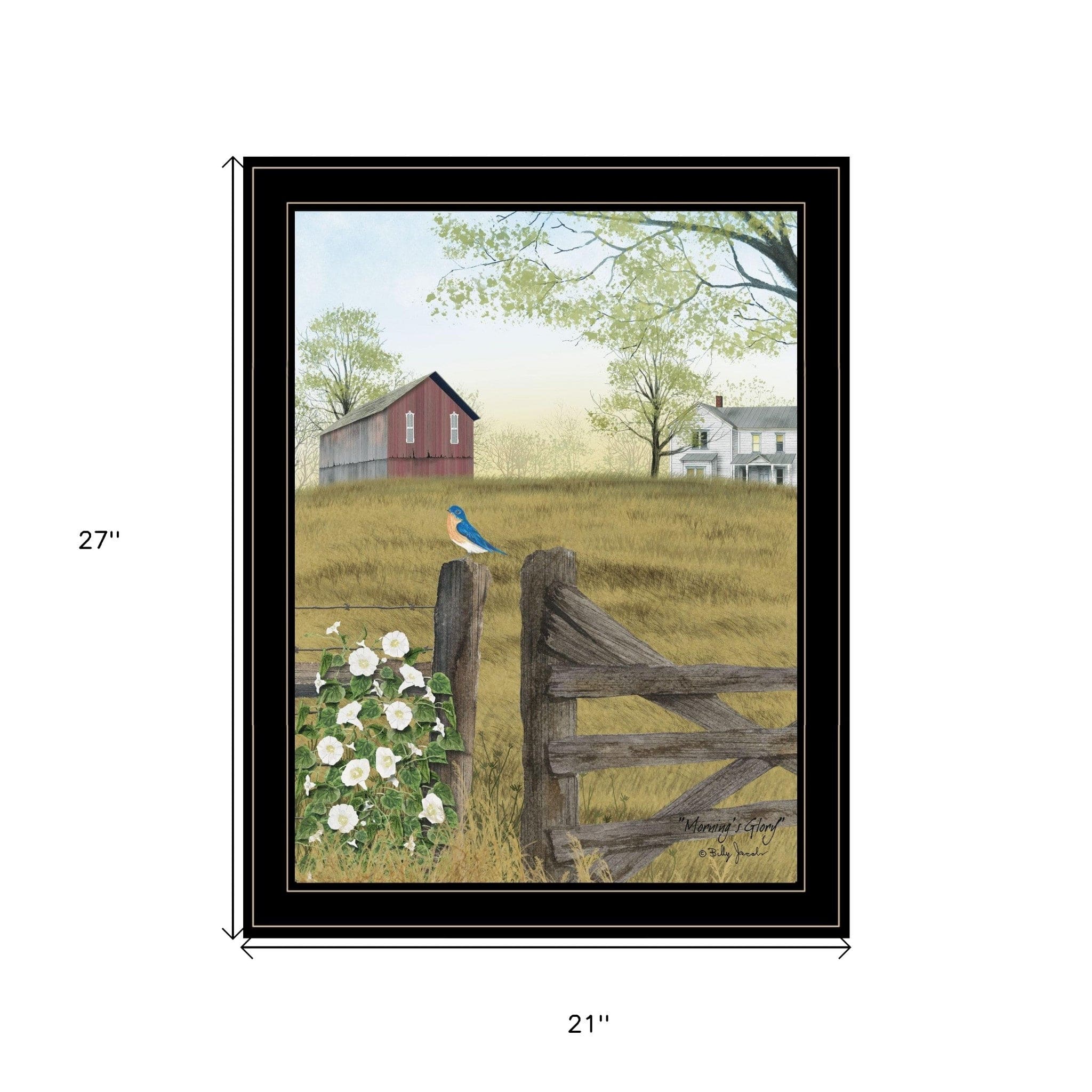 Mornings Glory 4 Black Framed Print Wall Art - Homeroots