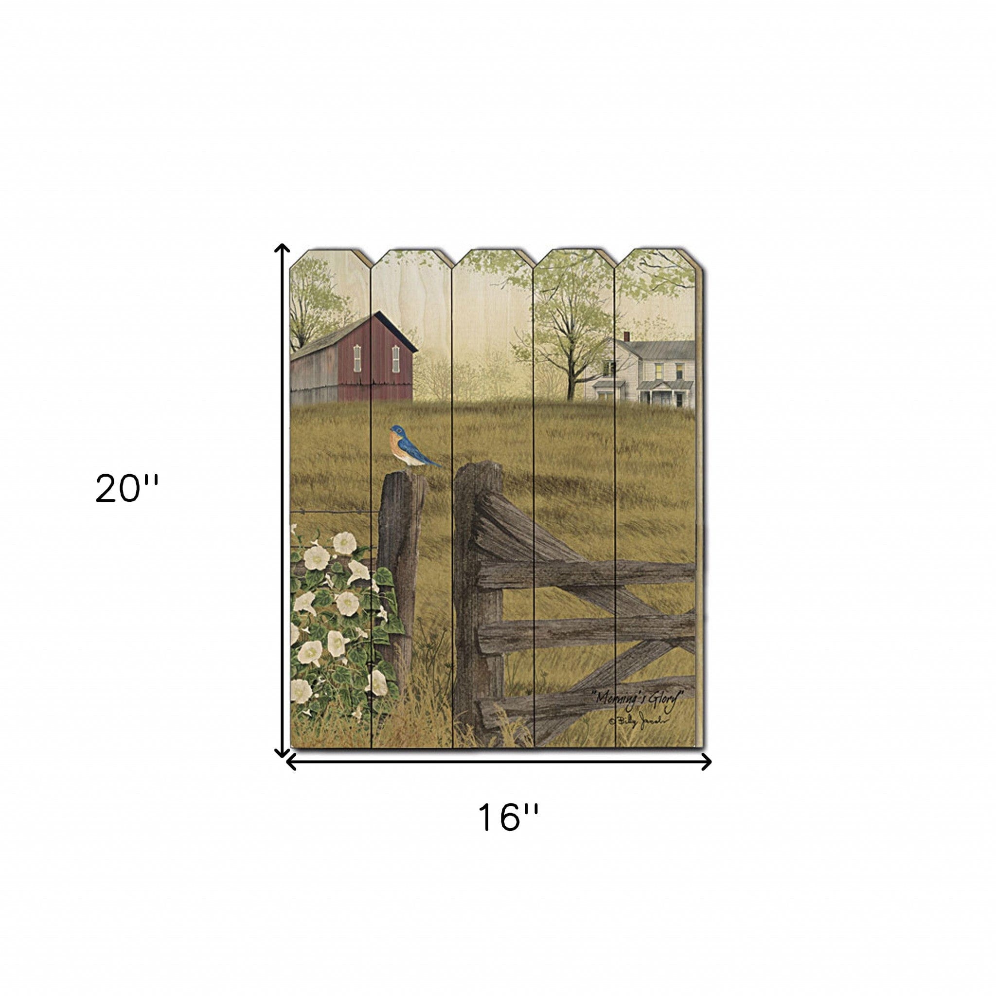 Mornings Glory Unframed Print Wall Art - Homeroots