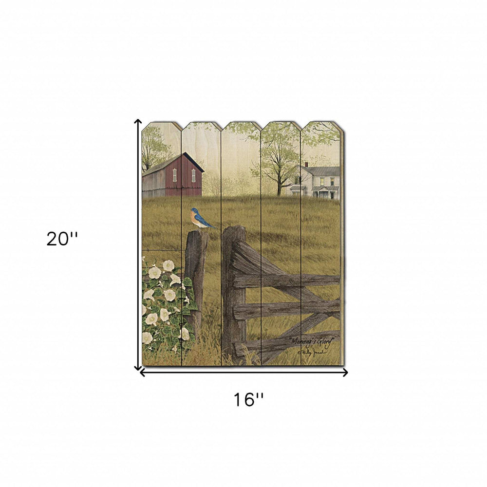 Mornings Glory Unframed Print Wall Art - Homeroots - Flyclothing LLC