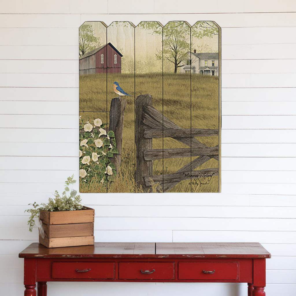 Mornings Glory Unframed Print Wall Art - Homeroots - Flyclothing LLC