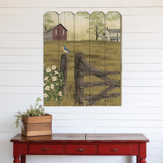 Mornings Glory Unframed Print Wall Art - Homeroots