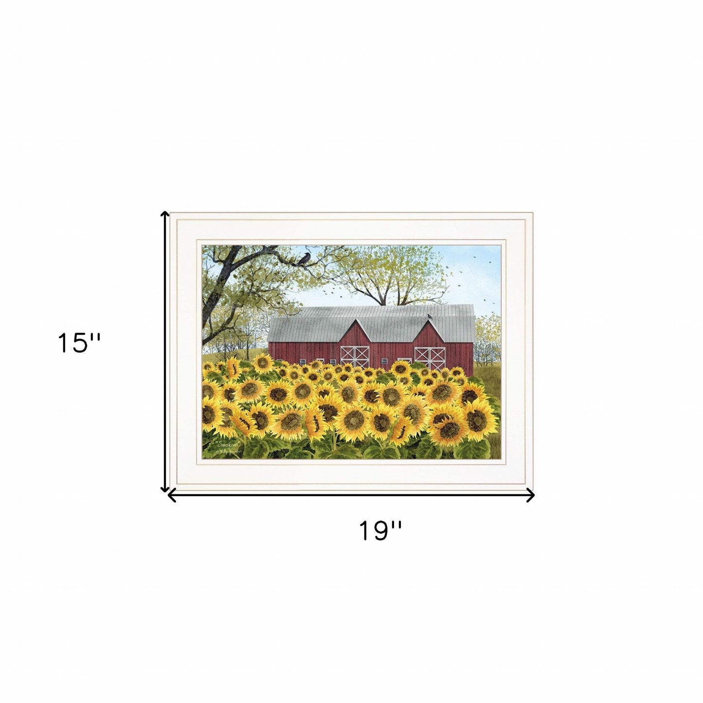 Sunshine 1 White Framed Print Wall Art - Homeroots - Flyclothing LLC