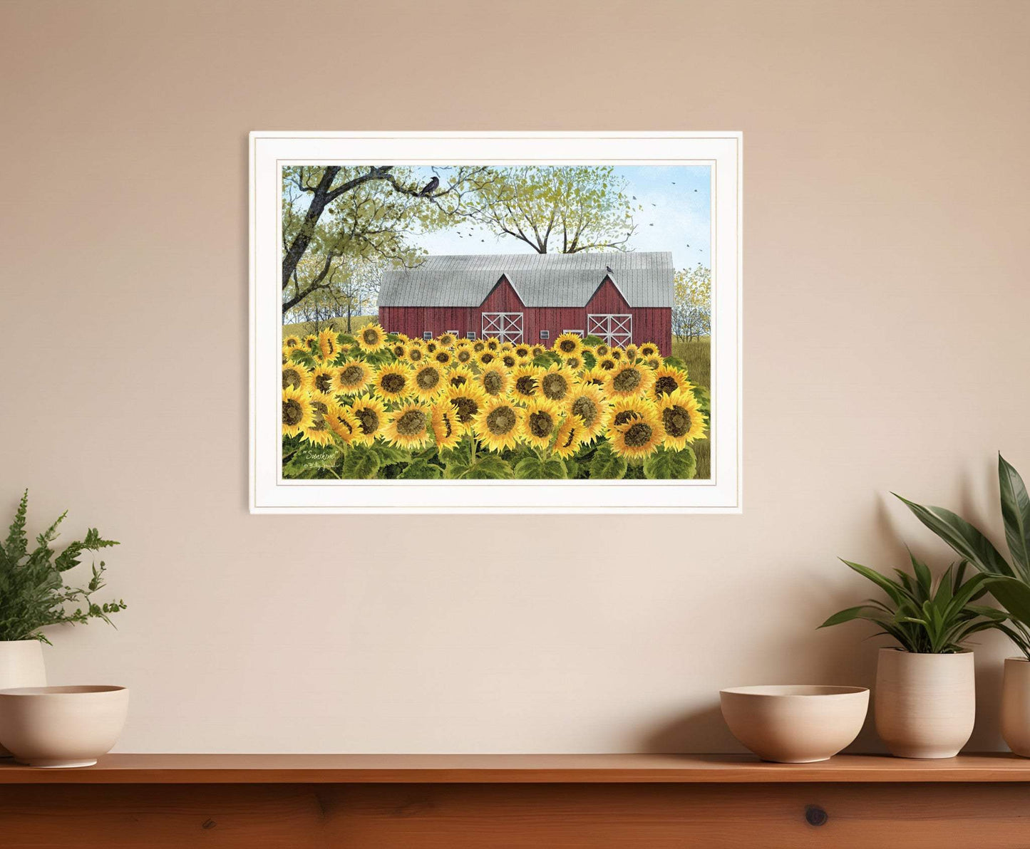 Sunshine 4 White Framed Print Wall Art - Homeroots - Flyclothing LLC