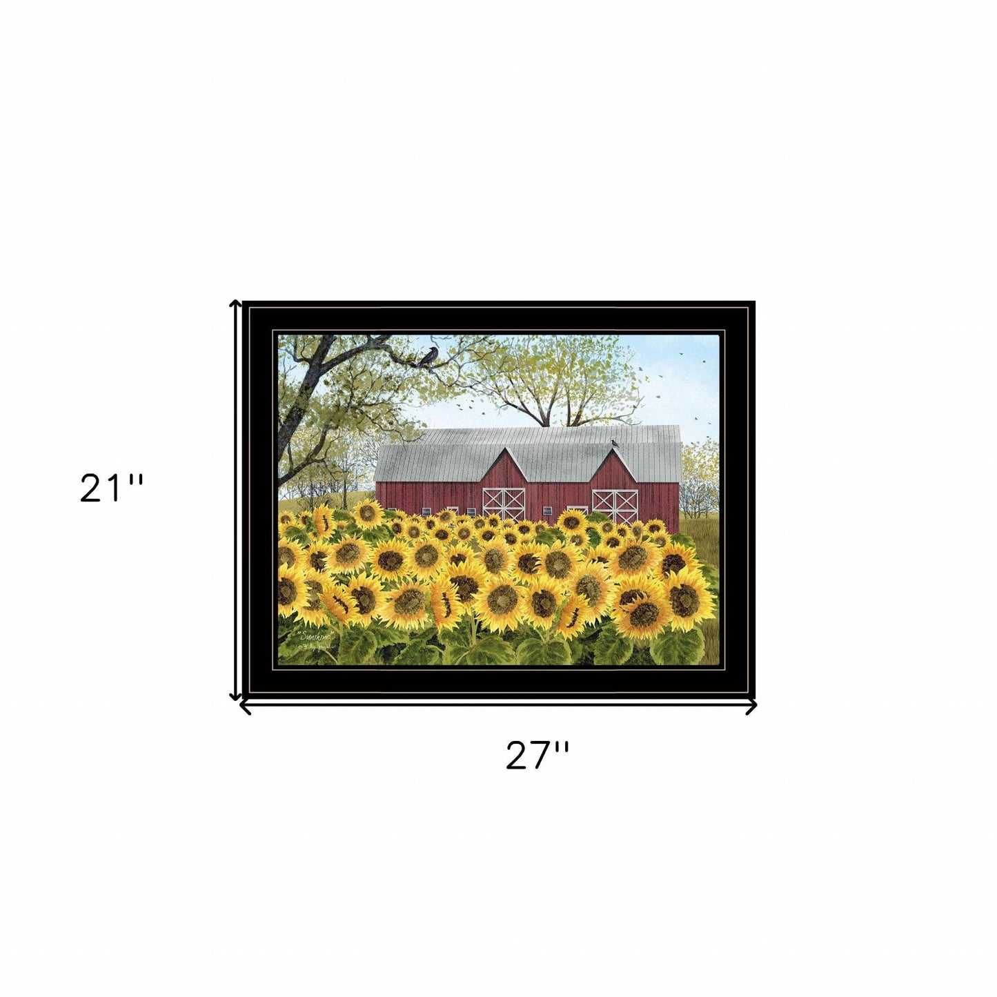 Sunshine 5 Black Framed Print Wall Art - Homeroots - Flyclothing LLC