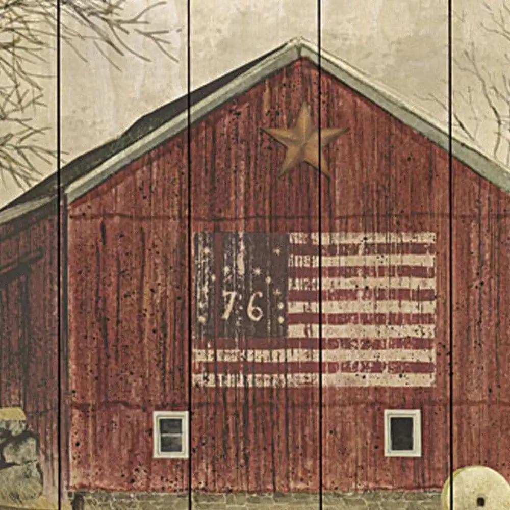 Flag Barn 1 Unframed Print Wall Art - Homeroots - Flyclothing LLC