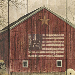 Flag Barn 1 Unframed Print Wall Art - Homeroots