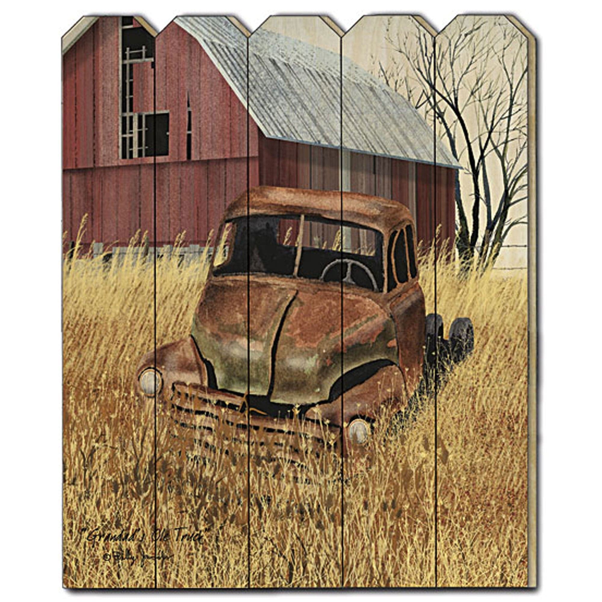 Granddads Old Truck 1 Unframed Print Wall Art - Homeroots