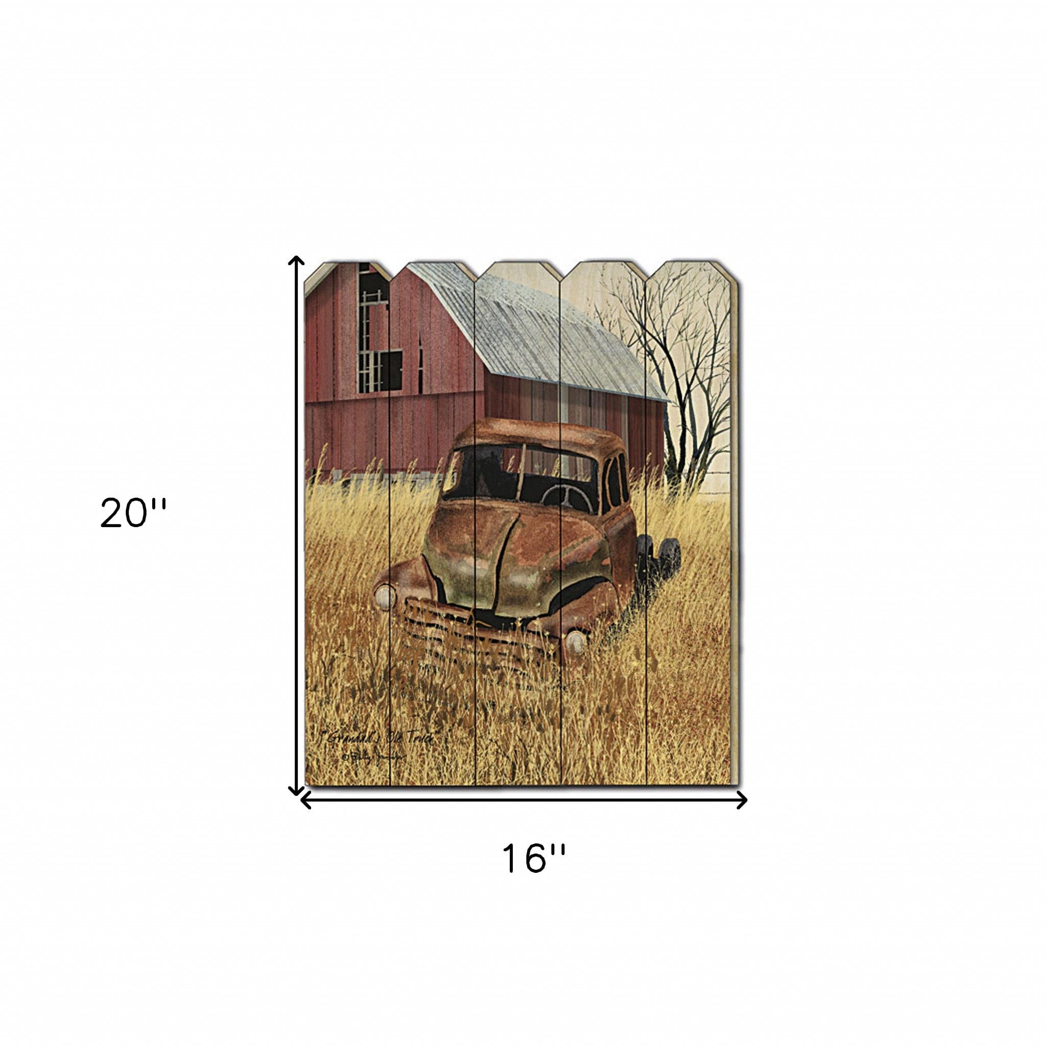 Granddads Old Truck 1 Unframed Print Wall Art - Homeroots