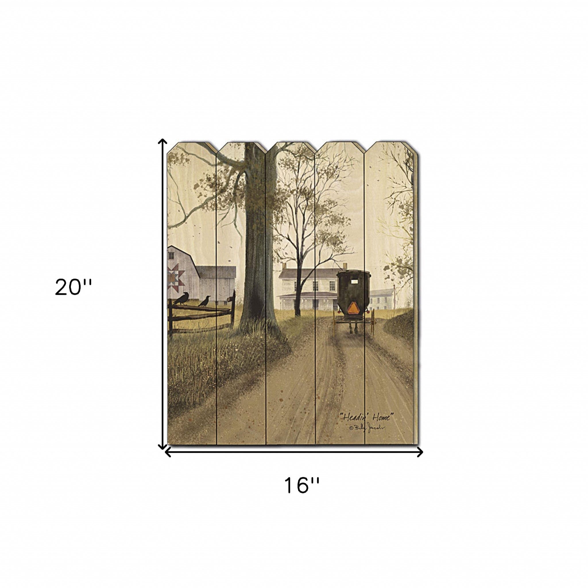 Headin Home Unframed Print Wall Art - Homeroots