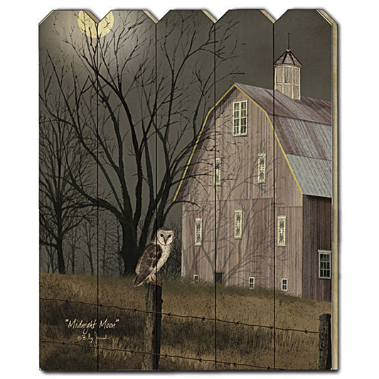 Midnight Moon Unframed Print Wall Art - Homeroots