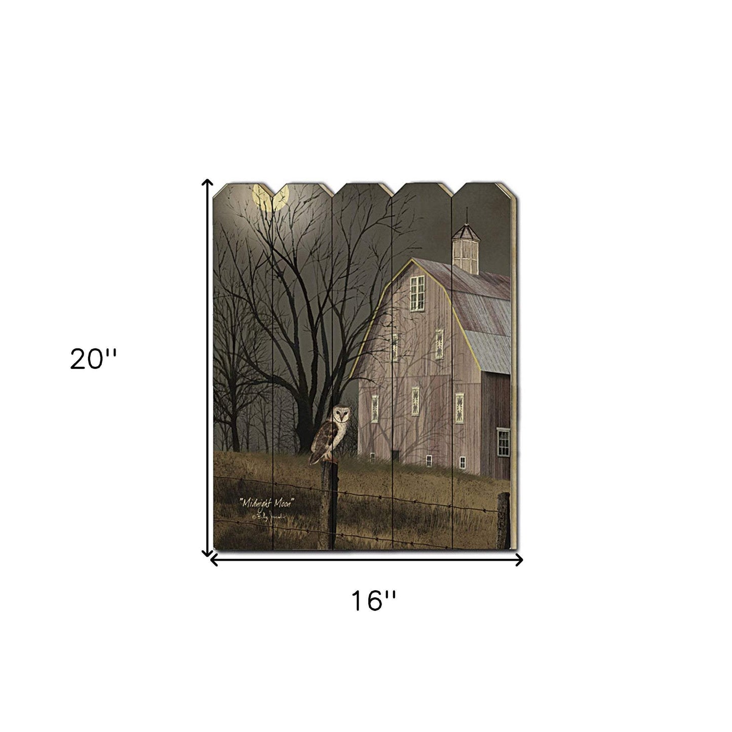 Midnight Moon Unframed Print Wall Art - Homeroots - Flyclothing LLC