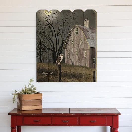 Midnight Moon Unframed Print Wall Art - Homeroots