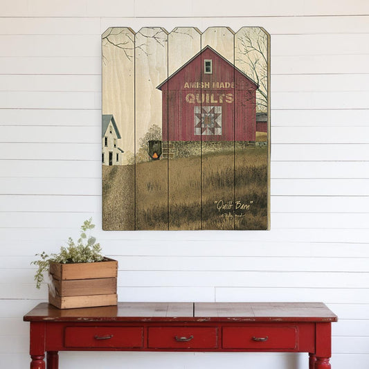 Quilt Barn 1 Unframed Wood Wall Art - Homeroots