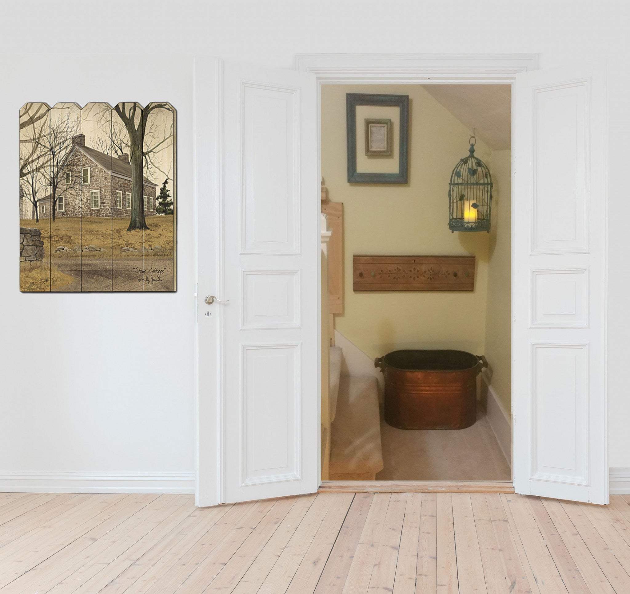Stone Cottage Unframed Print Wall Art - Homeroots - Flyclothing LLC
