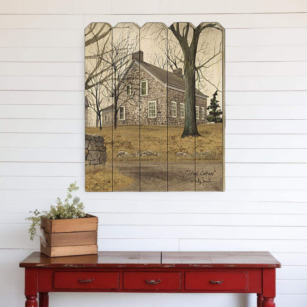 Stone Cottage Unframed Print Wall Art - Homeroots - Flyclothing LLC