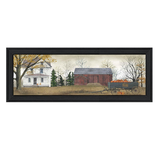 Pumpkins For Sale 1 Black Framed Print Wall Art - Homeroots