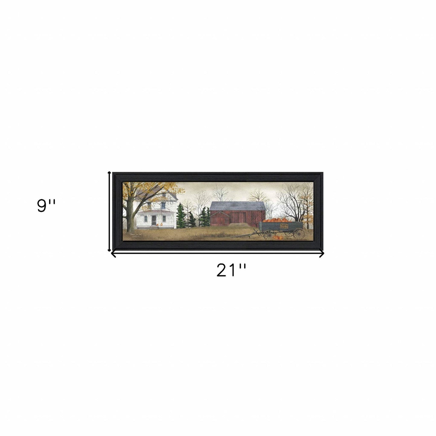Pumpkins For Sale 1 Black Framed Print Wall Art - Homeroots - Flyclothing LLC