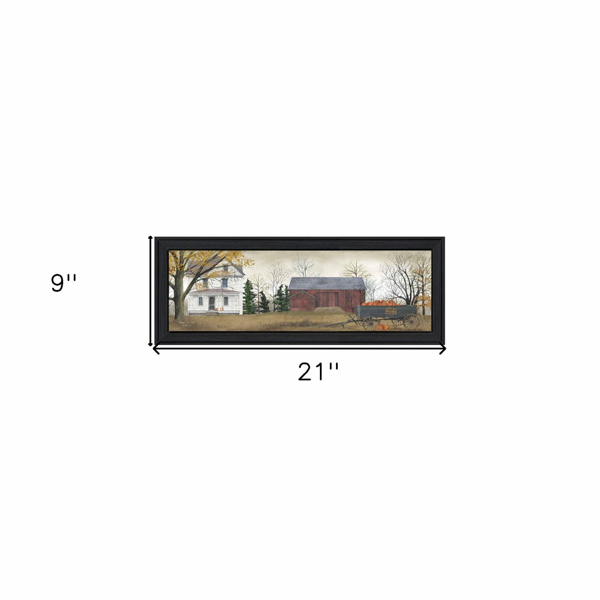 Pumpkins For Sale 1 Black Framed Print Wall Art - Homeroots - Flyclothing LLC