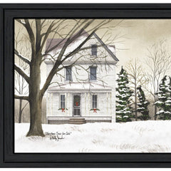 Christmas Trees for Sale 5 Black Framed Print Wall Art - Homeroots