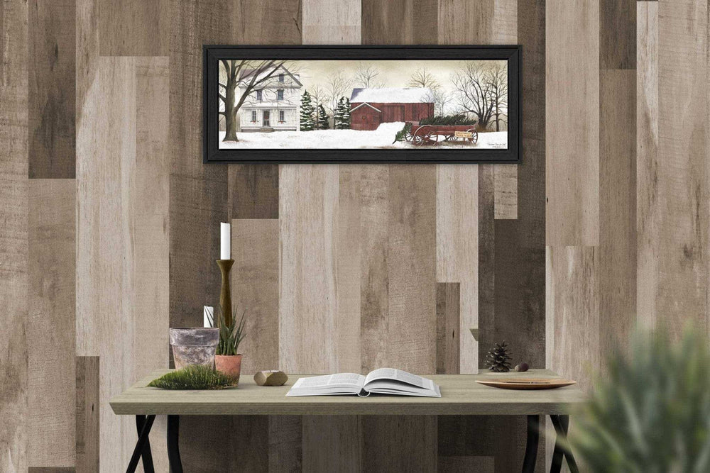 Christmas Trees for Sale 1 Black Framed Print Wall Art - Homeroots - Flyclothing LLC